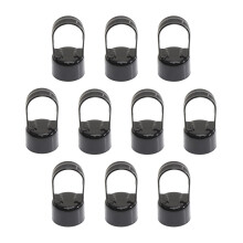 Tapas de bucle para cerca de alambre de cadena, color negro, de Plum Fittings | Tapa de riel superior con ojo | 2"" (1 7/8"" de di   metro exterior)