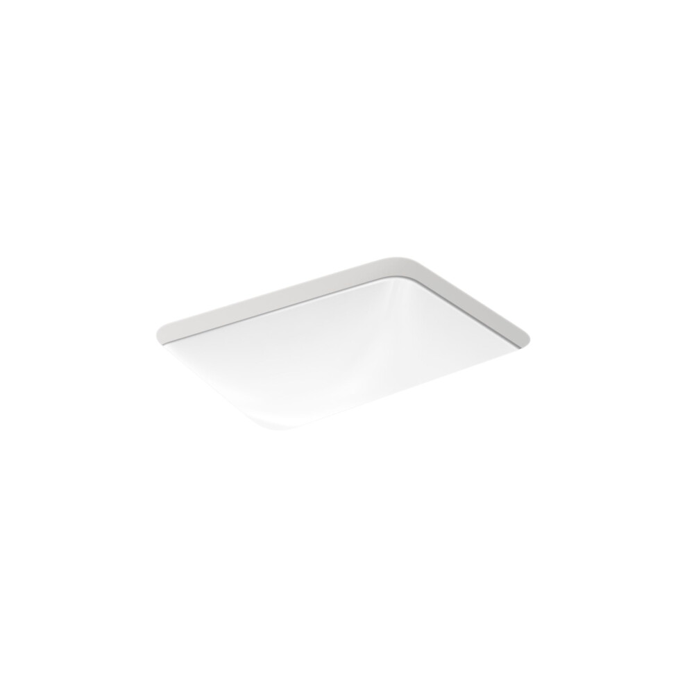 Photos - Bathroom Sink Kohler 20000-0 Caxton Rectangle Undermount  with Overflow Drain 20-1/4 W x 15-11/16 D White 