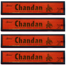 R?gelse Chandan - Pure Mysore Sandal Sticks - Balaji Produkt - 15 Stick Box Boxes - S?lges i s?t af 4 ?sker
