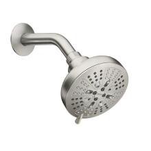 Moen Hydro Energetix douchekop met acht functies en standaard 5"" diameter sproeikop 200W0SRN van geborsteld nikkel