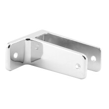 Prime-Line 656-6410 One Ear Wall Bracket  For 1-1/4 In. Panel  Zinc Alloy  Chrome Plated Finish (Single Pack)