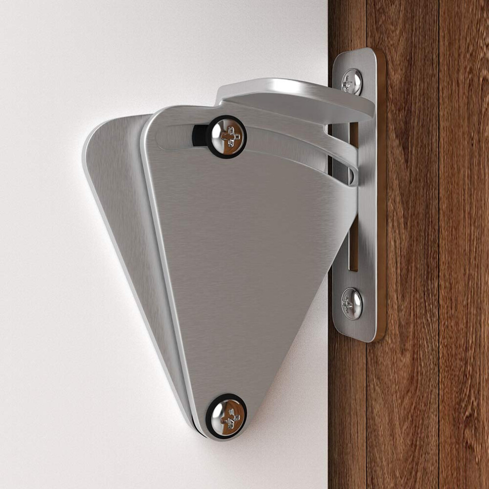 Serrure de porte de grange WINSOON, verrou coulissant en acier inoxydable pour portes de placard, abri de jardin, portails en bois