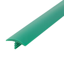 Outwater Plastic T-profiel 3/4 inch brede varengroene flexibele polyethyleen middenstekel T-profiel 25 voet spoel