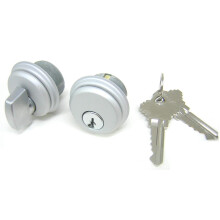 McAvory skyltfnster, kommersiell instickslscylinder och tumvarv Adams Rite Style Cam i aluminium (1 set)