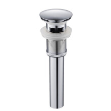 Yodel Faucet Bathroom Sink Drain with Overflow - 1 5/8"""" Drain Opening - Pop Up Vessel Vanity Drain Chrome YDPOP-6