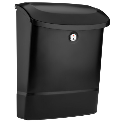 Cassette per posta architettoniche Parkside Galvanized Blocking Wall Monte Mailbox 2576B-10 Black Medium Capacity