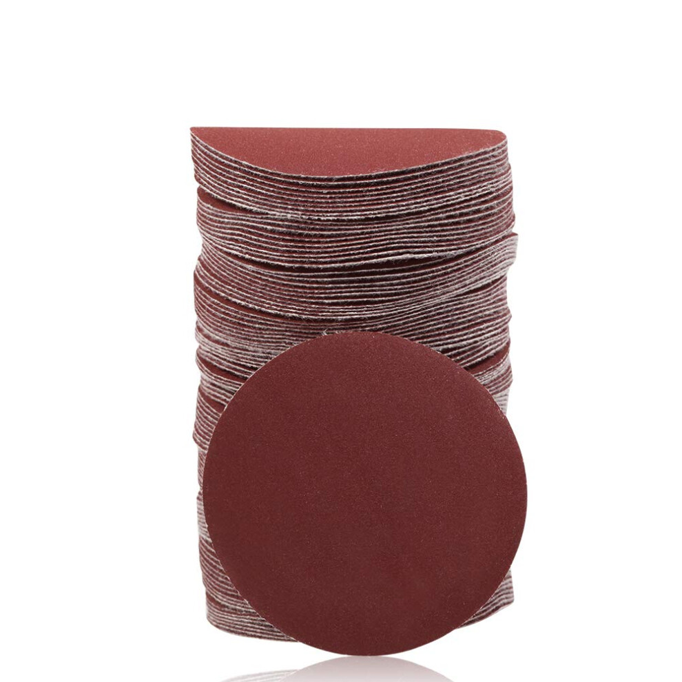 Speedwox Hook And Loop Sanding Discs 100Pcs 3 Inch 320 Grit Sandpaper For Wood Drill Grinder Rotary Tools No Hole 764595456979