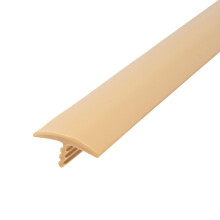 Outwater Plastic T-profiel 3/4 inch breed licht karamel flexibel polyethyleen midden weerhaak T-profiel 25 voet spoel