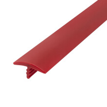 Outwater Plastic T-lijst 3/4 inch breed Brandweerwagen Rood Flexibel polyethyleen Middenweerhaak T-stuk 25 voet spoel