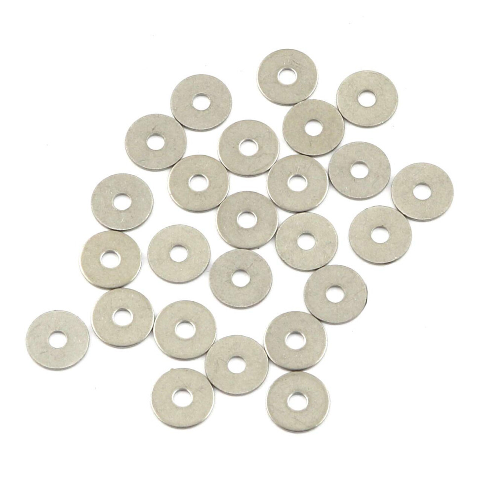 Pzrt 40Pcs M3 304 Stainless Steel Flat Washer Adjustment Hardware Fitting Accessories Metal Gasket For Bolts & Screws 713838212339