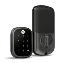 Yale Security Keyless Entry Touch Headbolt - Desbloqueo con su cdigo de entrada - Sin aplicacin o conectividad - Suede negro