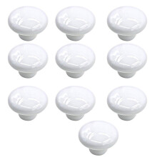 Okr hla chytka Mallofusa 32 mm, keramick okr hla chytka na z suvky, komody, kuchynsk chytky, 10 kusov, biela