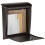 Architectural Mailboxes Bordeaux Galvanized Steel Locking Wall Mount Mailbox 2697RZ-10 Rubbed Bronze Medium Capacity 3