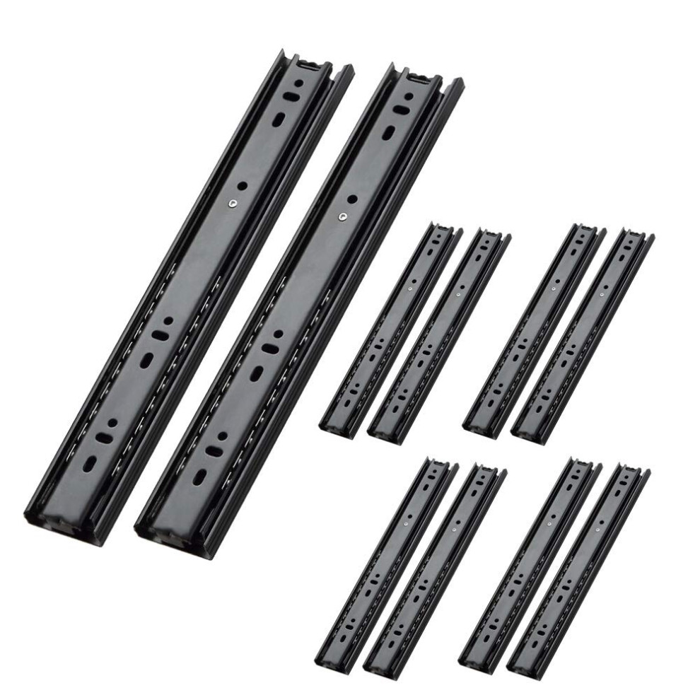 Aolisheng 5 Pair Full Extension Drawer Runners 300Mm Ball Bearing Side Mount Drawer Slides Heavy Duty 45 Kg Load Capacity 7680668281718