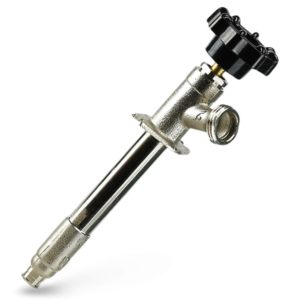 Midline Valve 6208G-Om Anti-Siphon Sillcock Frost Free Outdoor Faucet 1/2 In. Pex A X 3/4 In. Hose Bib 8 In. Long Chrome 804595134528
