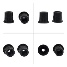 Conectores de baluster FENCE & DECK RITE para balusters metálicos de 2" OD. Polipropileno Preto (Pack de 50)