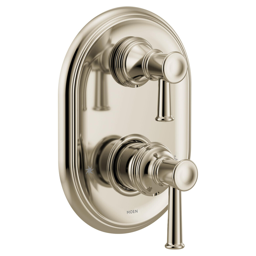 Photos - Other Bathroom Accessories Moen UT3322NL Belfield M-CORE 3-Series 2-Handle Shower Trim with Integrated Transfer Valve Valve Required Polished Nickel 