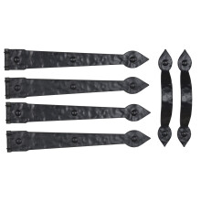 Household Essentials Hinge IT Premium Garage Deur Handvat & Scharnier, Zwart Magneten (1 Verpakking)