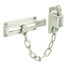 Prime-line U 11093 Chain Porta Guard 3-1/4 pol. A o e Diecast Construction Cetim Nickel Bated (pacote nico)