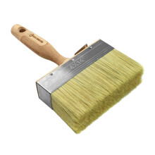 ROLLINGDOG 5.5 Deck Stain Brush - Limewash Brush Wood Handle Large Deck Brush Applicator for Wall Wood Fence Floor Painting