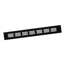 12x1.6 (Dimensioni esterne) Coperchio di sfiato dell'aria - griglia di ventilazione in alluminio - Grill di mobili neri per il radiatore del guardaro