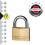 Master Lock Master Lock Padlock  Solid Brass Body Padlock  High Security Lock  Best Used for Storage Units  Sheds  Garages  Trailers and More 3