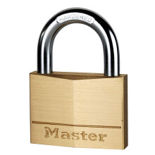 Massief messing hangslot - MASTER LOCK - 70 mm - beugel 36 mm - 2 sleutels inbegrepen