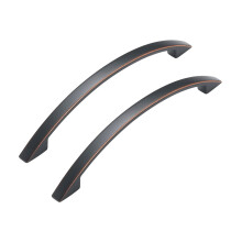 HandleMax 6" Öl geriebene Bronze Küchenschrank Griff Dresser Schublade Zug Knopf, 128mm (5") Lochabstände, 25er Pack