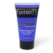 Mehron Makeup Fantasy FX kr   mov    make-up na vodnej b   ze, halloweenske l   cenie, modr    farba na tv   r a telo pre dospel   ch 30 ml (modr   )