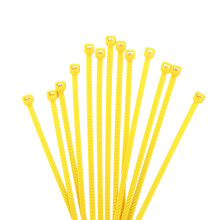 XINGO 1000 PCS 4 inch Cable Zip Ties 18lb Strength Small Tie Wraps Self-Locking Nylon Zip Ties for Indoor and Outdoor Use (Yellow)