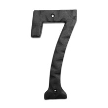 NACH NACH NOBLES DE MAISON POUR LES NOMBRES DE Adresse noire de 6 pouces pour la maison - Numero 7 - Nombres rustiques pour l'exterieur avec du m