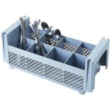 Cesta para lavar cubiertos Camrack, tama o medio, 45,7 cm x 19,5 cm x 19,5 cm, altura m xima de 11,5 cm, 8 compartimentos, sin asas, color gris s