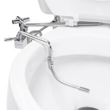 Accesorio de bid    manual de montaje lateral Brondell SMB-15 para asientos de inodoro con rociador ajustable y presi   n de agua, perfil delgado cro