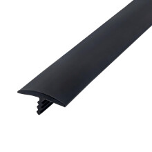 Outwater Industries 25 voet zwarte 3/4 inch middenbarb T-profiel T-profiel Hobbyist Pack Kleine projecten Arcade-machines en tafels