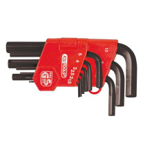 KS TOOLS 151.3211 Set of 9 Short Burnished Male Keys 6 x 6 Pans - Practical and Easy to Use Repair Kit - Tools for DIY and Professional