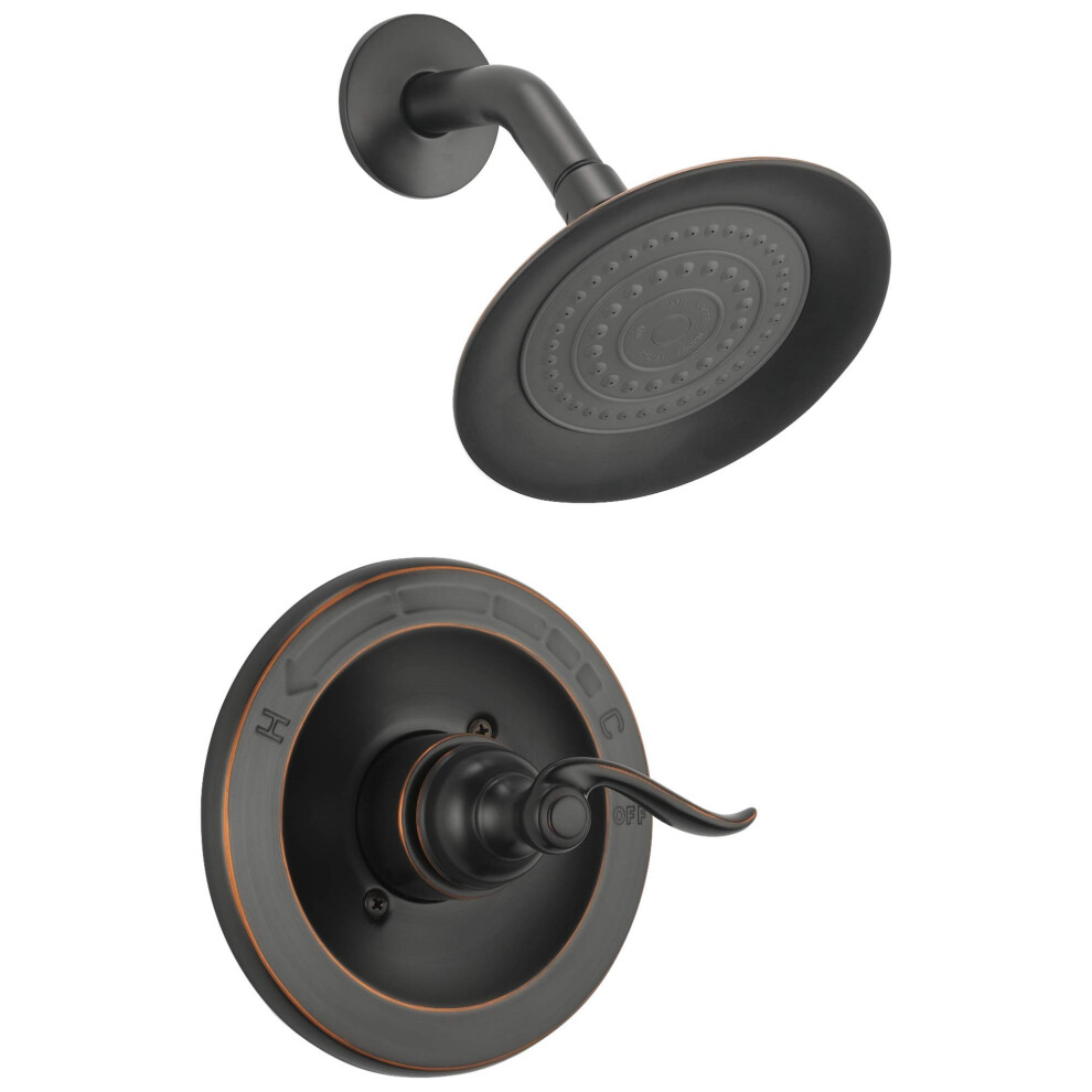 Delta Faucet Windemere Single-Function Shower Trim Kit with Single-Spray Shower Head  Oil Rubbed Bronze BT14296-OB (Valve Not Included)-image-OPC-PGHS9RP-NEW