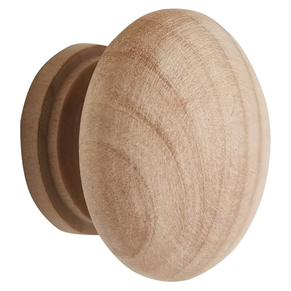 M Mimhooy 15Pcs Wood Drawer Knobs Unfinished Wooden Cabinet Dresser Knobs Furniture Pull Handles (Diameter: 1.34 Inches Height: 1 Inch) 779296895217