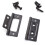 SDTC Tech 4-Pack Dobradiças Sem Mortasa para Móveis, 2 x 0.9 Pol., Preto 2