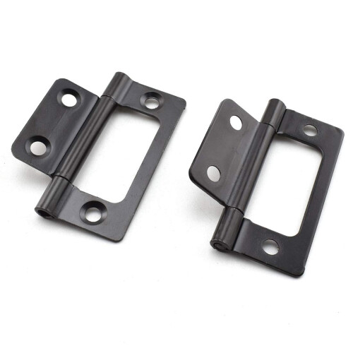 SDTC Tech 4-Pack Dobradiças Sem Mortasa para Móveis, 2 x 0.9 Pol., Preto 2