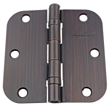 GlideRite Hardware 3558-2BB-ORB-12 Oil Rubbed Bronze Finish Ball Bearing 3.5 inch Steel Door Hinges 0.625 inch Radius Corners 12 Pack 3.5""""