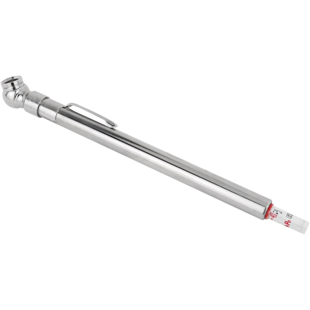 Milton S-921 Pencil Tire Pressure Gauge Passenger Car With Built-In Deflator Valve Durable Plated Brass Pressure Measured In Psi & Kpa 030937009210