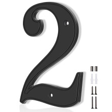Numeros de maison 2 Numeros d'adresse de maison EmotionLite Numeros de maison Black Grands Numeros de maison moderne pour la bote aux lettres en