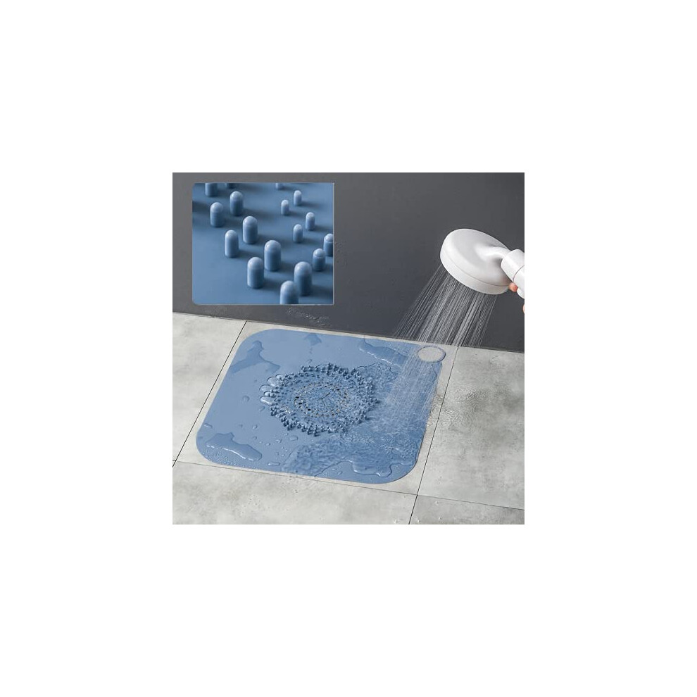 Juliyeh Silicone Shower Drain Hair Catcher Shower Hair Stopper Shower Drain Strainer Silicone Drain Covers Bathroom Drain Protector Black 765934270768