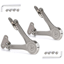QBOSO Heavy Duty Lid Stay Hinges Folding Lid Support Hinge Perfect for Cabinet Closet Wardrobe or Toybox 110 Degree (Heavy Duty Style 1 Pair)