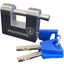 MagmausA RTL60 Heavy Duty Lock for Shipping container - Weatherproof] - Secure Outdoor Lock for Storage Unit  gate  Shed  Fence  Door - 3 Keys