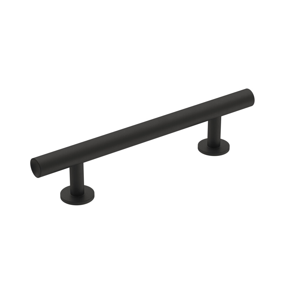 Photos - Other for Repair Amerock | Cabinet Pull | Matte Black | 3-3/4 inch Center-to-Center | Radius | 1 Pack | Drawer Pull | Cabinet Handle(96 mm)