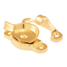 Prime-line F 2574 Sash Lock 1-15/16 og 1-7/8 in. Hulcentre passer til en enkelt/dobbelt h?ngt tr?vinduer Diecast zink messingbelagt (enkelt pakke