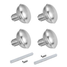 newliplace 2 Pack Brushed Nickel Door Knob Set with Spindle Old Style Door Knobs Replacement Set for Mortise Lock Interior Doors Satin Nickel