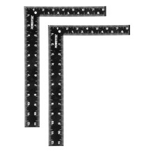 POWERTEC Carpenter Square 8"""" x 12"""" - L Ctvercov pravtko Pravohl ctvercov nstroj Drevoobrbec ctverec pro tesarsk konstrukce DIY 2PK (80035-