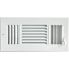 HBW 10x 4 (Duct Opening Size) 3-Way Stamped Face Steel Ceiling/sidewall Air Supply Register - Vent Cover - Actual Outside Dimension 11.75 X 5.75